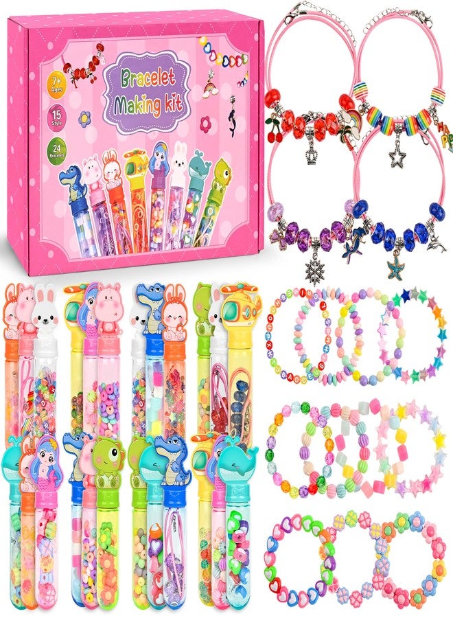Ulema 24 Pack Return Gifts Charm Bracelet Jewelry Making Kit Birthday Valentine's Day Gifts for Friends - Image 1